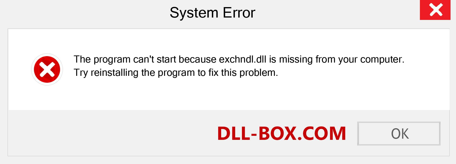  exchndl.dll file is missing?. Download for Windows 7, 8, 10 - Fix  exchndl dll Missing Error on Windows, photos, images